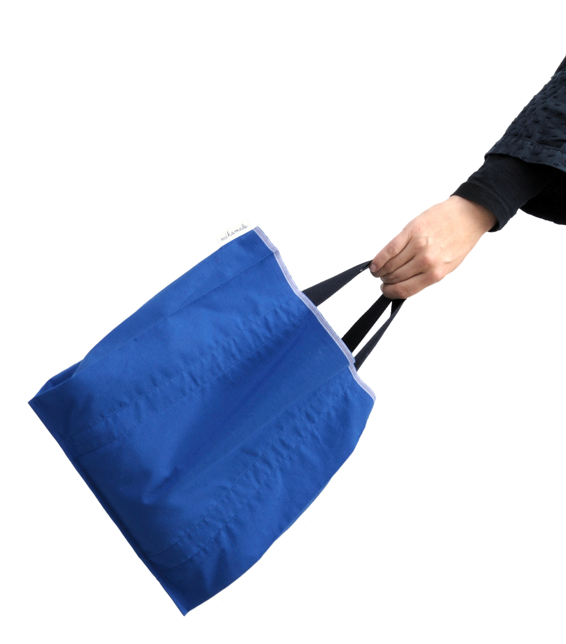Blaue Handtasche