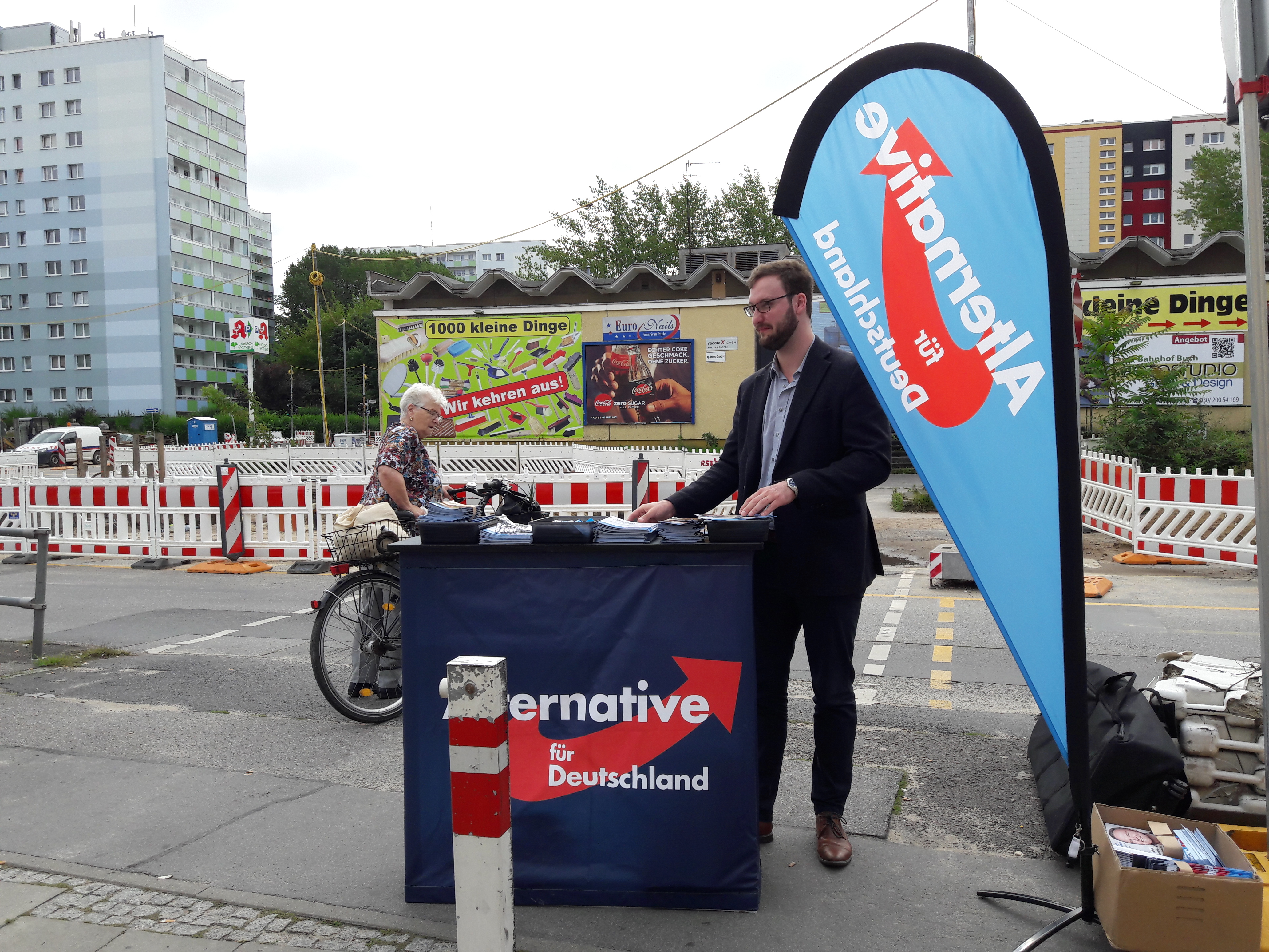 AfD-Wahlstand