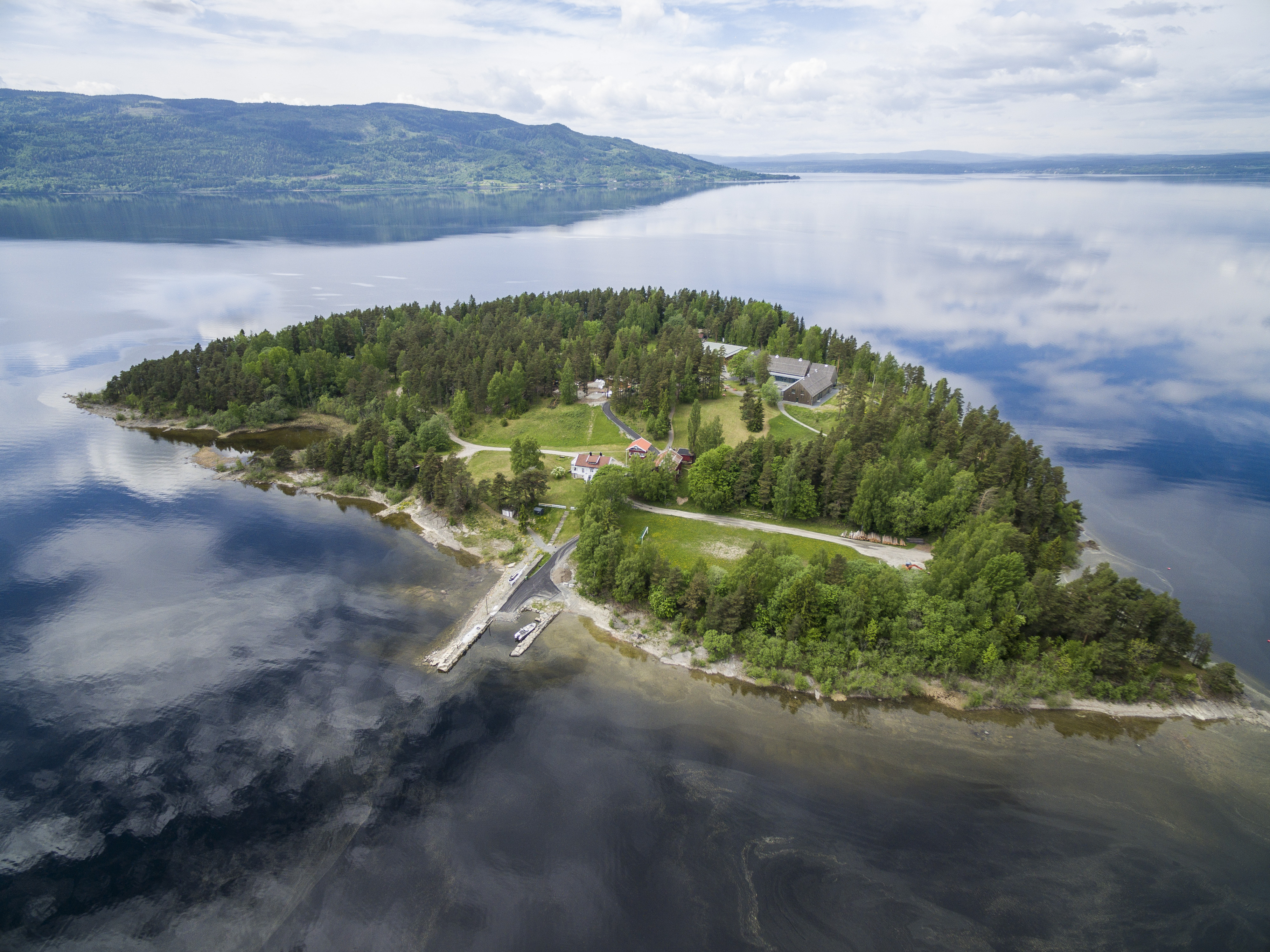 Blick über die Insel Utoya