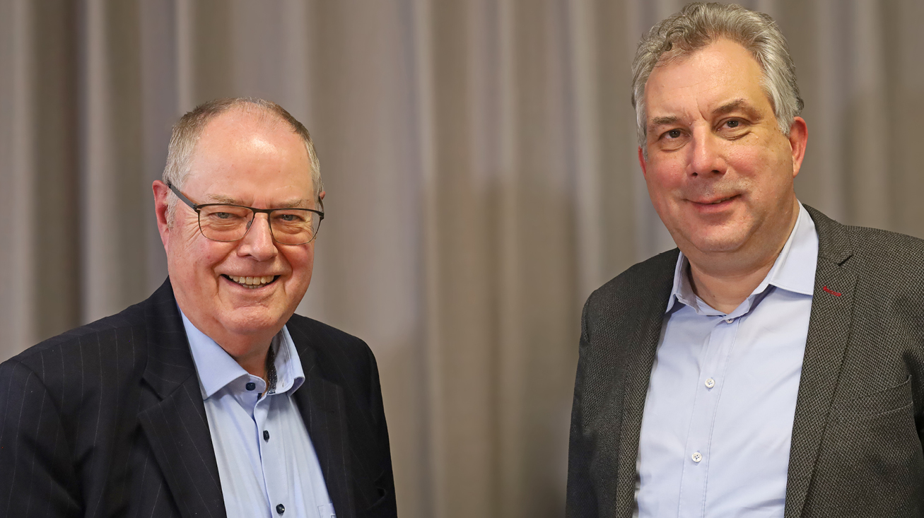 Peer Steinbrück und Volker Resing
