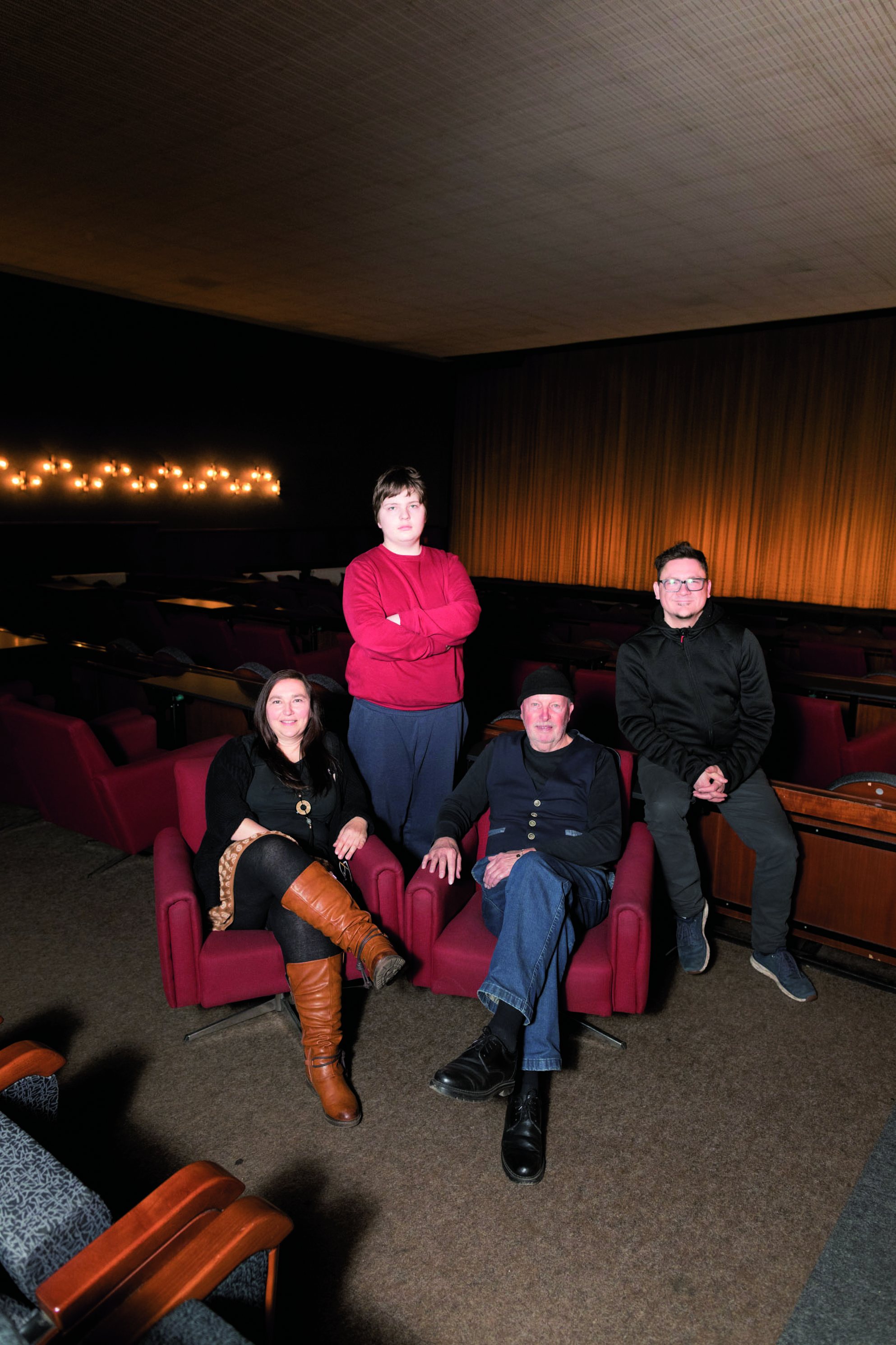 Susann Herrmann-Jenkner, Jonas und Stefan Schweninger und Sebastian Steger (v. l. n. r.)