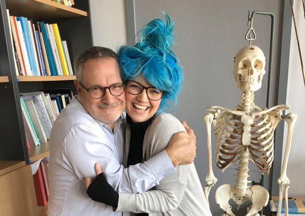  Prevent Brexit, please. We are participating in the #hugabrit against Brexit. I'm hugging Helen Fewlass our very British PhD candidate.  Jean-Jacques Hublin 