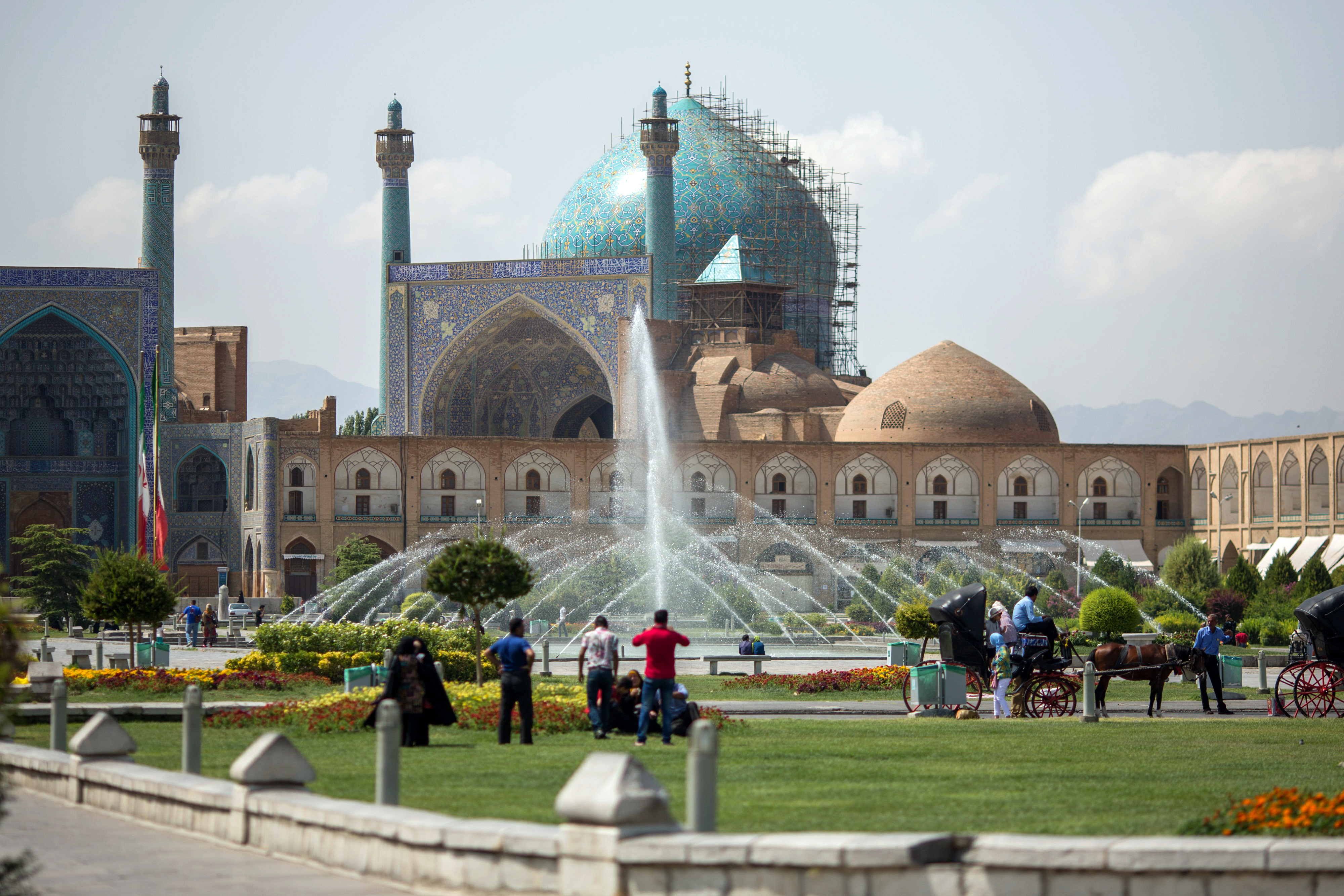Seit der Revolution 1978 heißt der Könisgplatz in Isfahan Imam-Platz / picture alliance