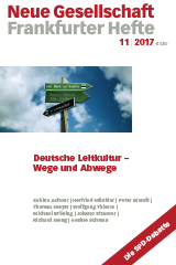 Neue Gesellschaft Frankfurter Hefte Cover November 2017