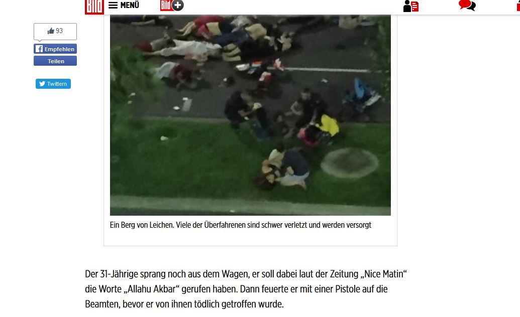 Allahu-Akbar-Meldung in der Bild-Zeitung