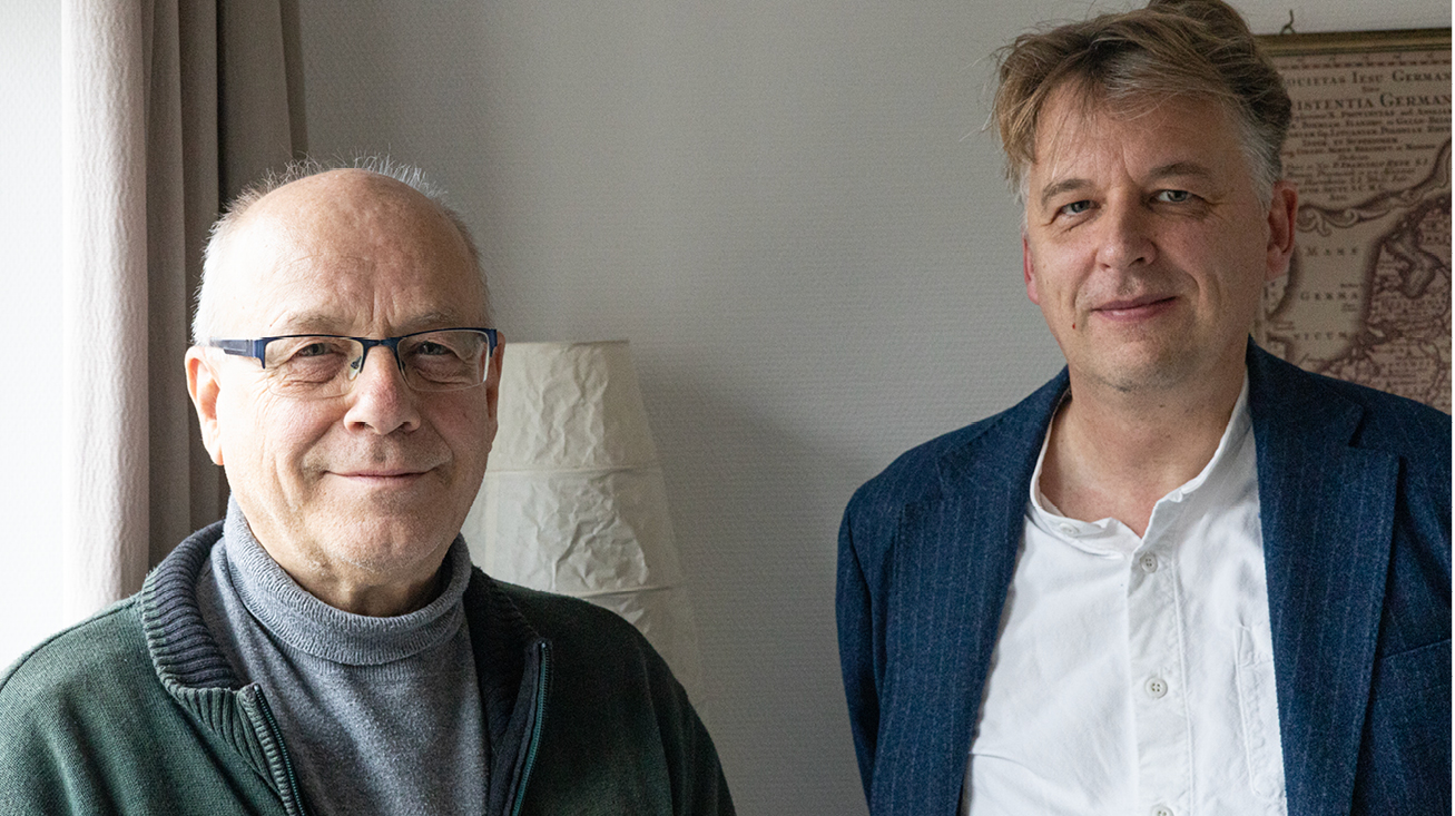 Pater Klaus Mertes und Ralf Hanselle