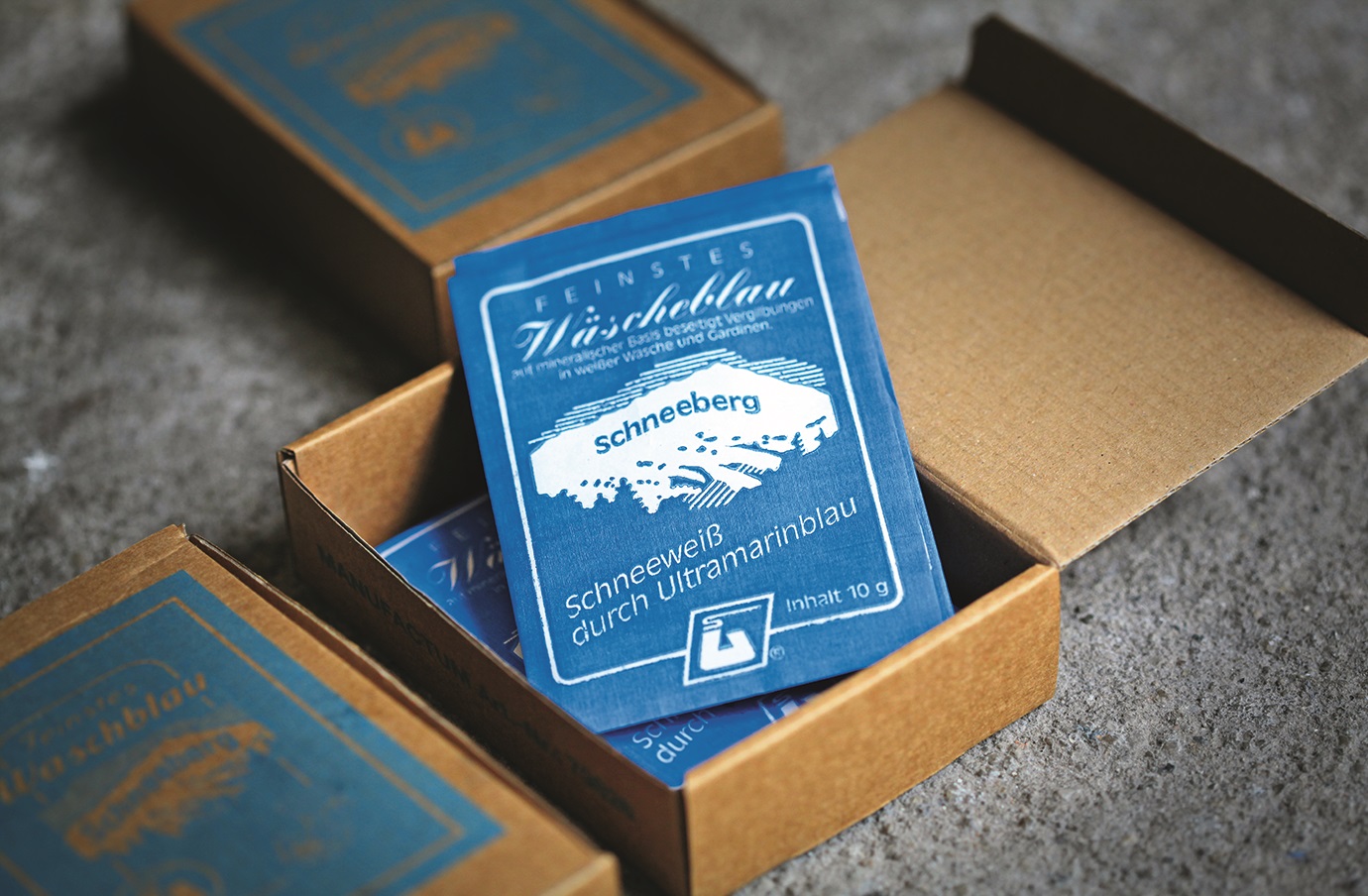 Waschmaschinenpulver des Blaufarbenwerks