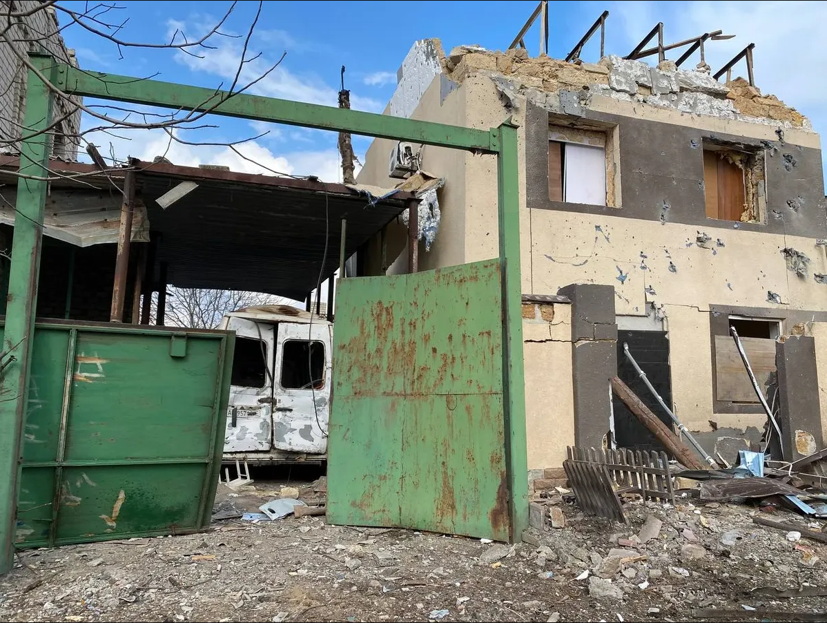 Nikolajew nach dem Beschuss. Foto: Jelena Kostyuchenko, Nowaja Gazeta