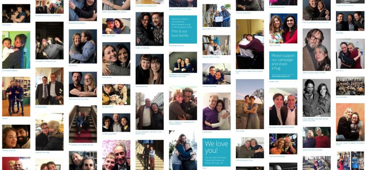 Die Kampagne #HugABrit ging im Internet viral