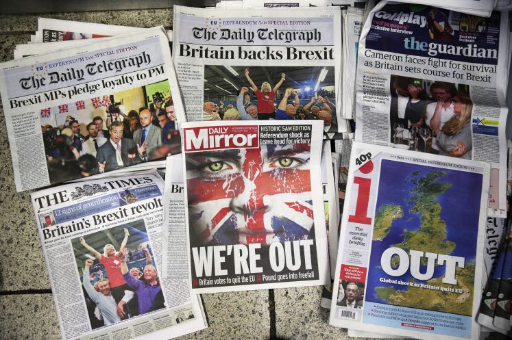 Britische Zeitungen am Tag nach dem Brexit-Referendum