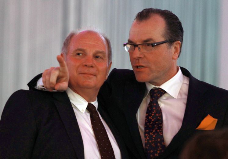 Gute Freunde: Uli Hoeneß und Clemens Tönnies. / picture alliance
