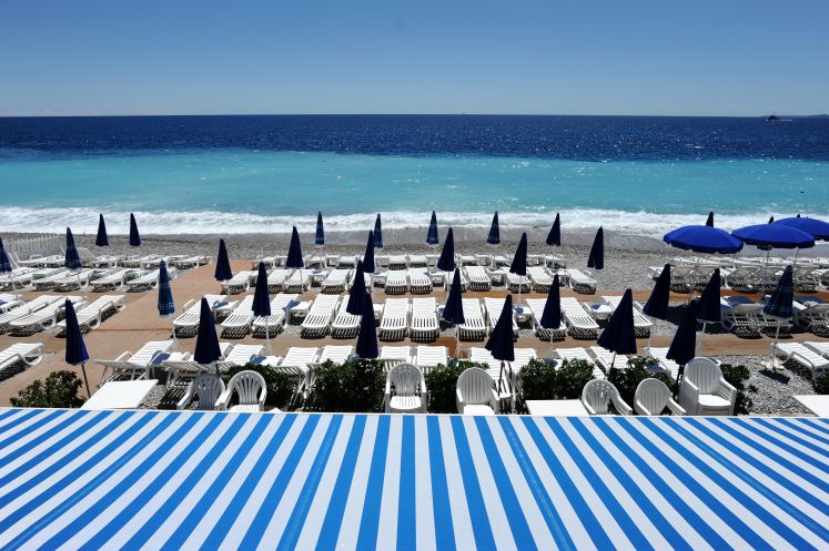 Leerer Strand von Nizza: Am Tag nach dem Terroranschlag bleibt der Tourismus aus