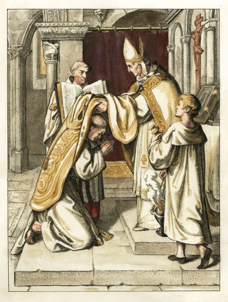Martin Luther wird im Jahr 1507 feierlich zum Priester geweiht.