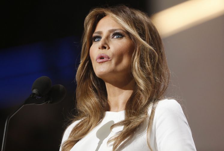 Melania Trump bei einer Rede während des Parteitags der Republikaner