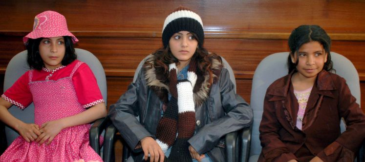 Jemenitische Kinderbräute bei ihrer Scheidungszeremonie