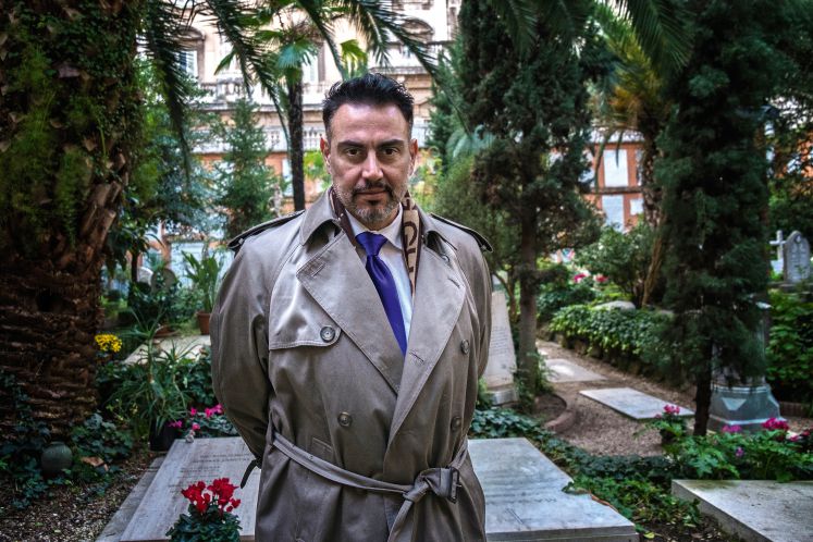 Prinz Gharios auf dem Friedhof der deutschen Pilger im Vatikan