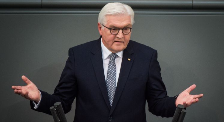 Bundespräsident Frank-Walter Steinmeier bei seiner Antrittsrede