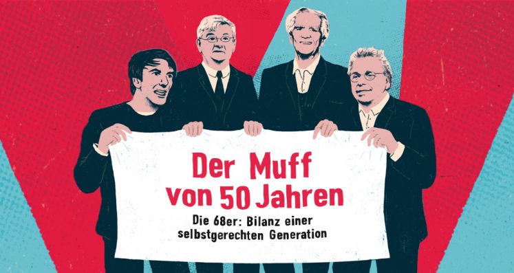 Aktuelles Cicero-Cover mit Rudi Dutschke, Joschka Fischer, Hans-Christian Ströbele und Daniel Cohn-Bendit 