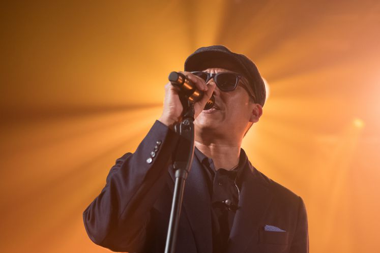 Der Sänger Xavier Naidoo bei einem Konzert
