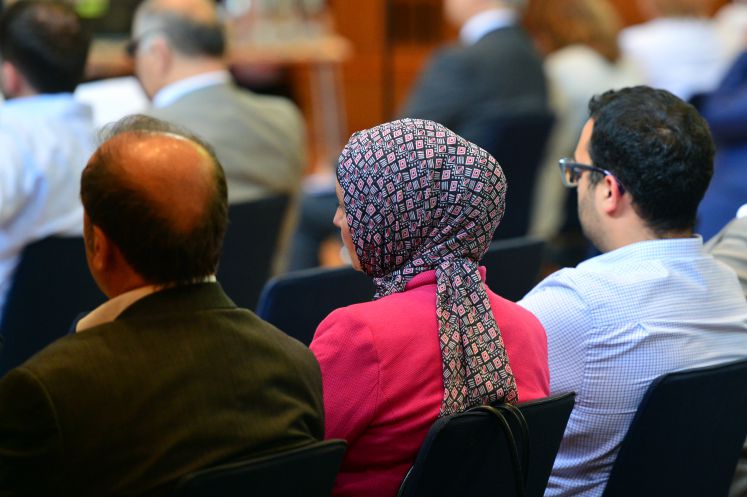 Teilnehmer beim Bundeskongress der Türkischen Gemeinde Deutschlands