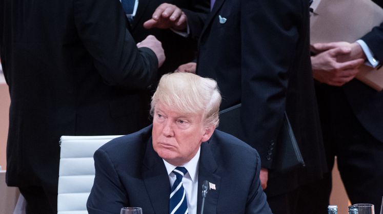 US Präsident Donald Trump während des G20-Gipfels in Hamburg