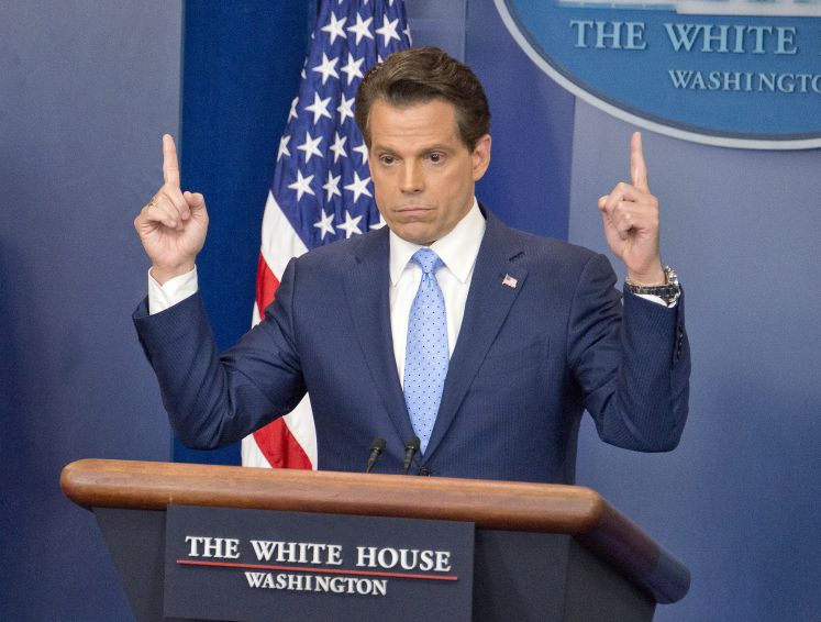 Anthony Scaramucci bei einer Pressekonferenz im Weißen Haus