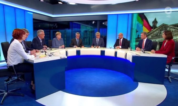 Sreenshot der Berliner Runde in der ARD