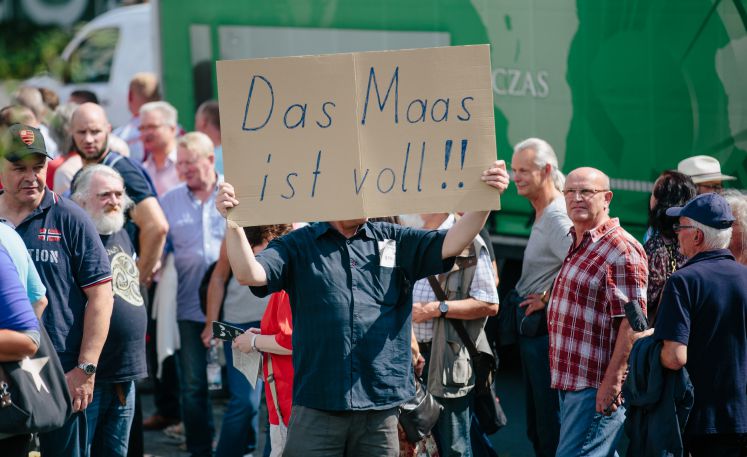 Pegida-Demonstranten in Dresden