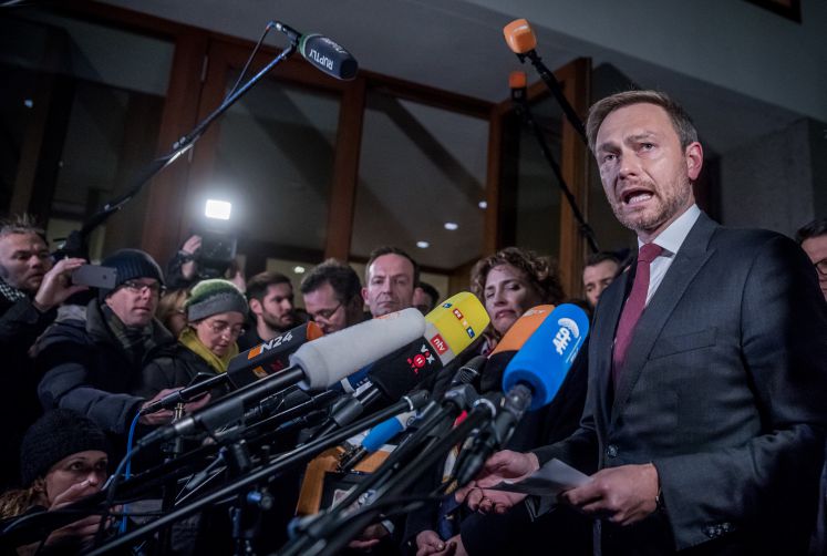 Christian Lindner verkündet den Abbruch der Jamaika-Sondierungen