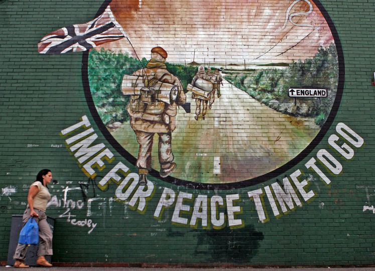 Wandbild in Nordirland