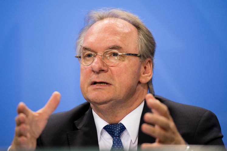 Reiner Haseloff in der Bundespressekonferenz