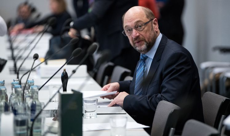 Martin Schulz bei einer Sitzung der SPD-Bundestagsfraktion