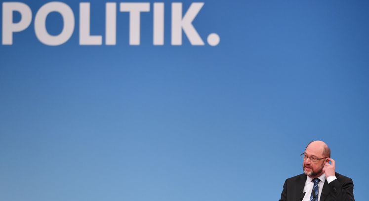 Martin Schulz spricht beim SPD-Parteitag in Bonn