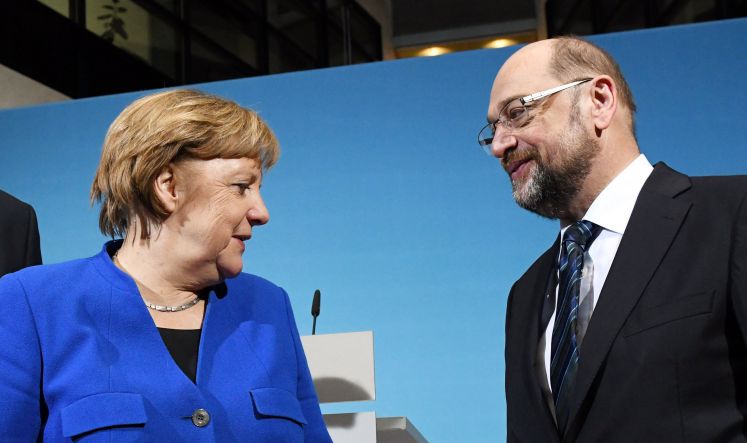 Merkel und Schulz