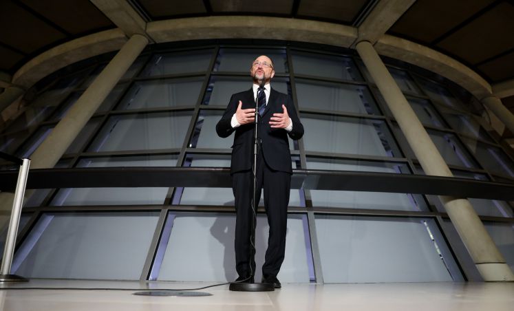 Martin Schulz hält eine Rede