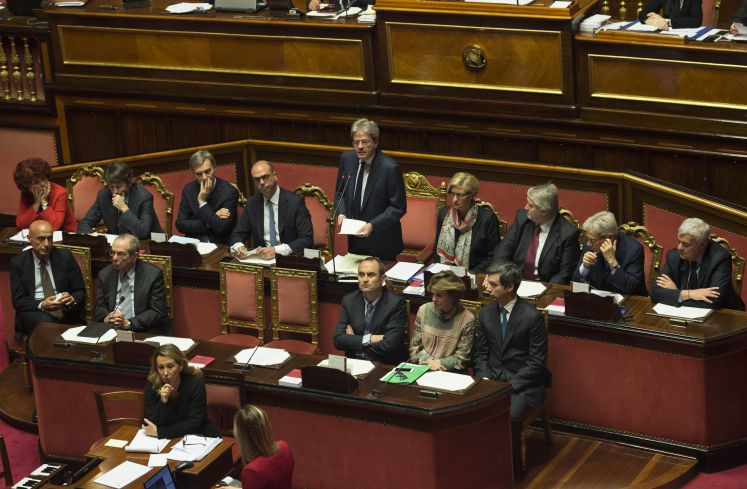 Gentiloni im Parlament