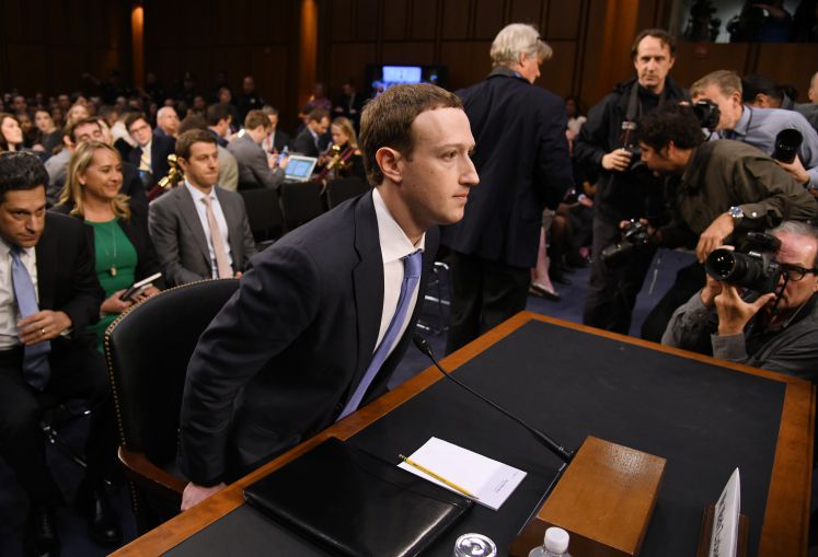 Facebook-Chef Mark Zuckerberg vor dem US-Kongress
