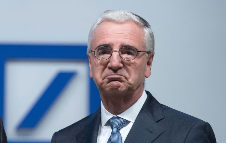 Aufsichtsratschef Paul Achleitner am 18.05.2017 in Frankfurt am Main (Hessen) bei der Hauptversammlung der Deutschen Bank in der Festhalle