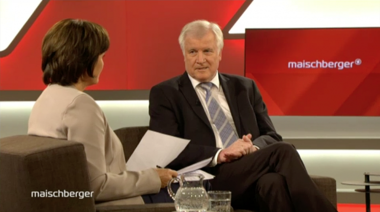  Horst Seehofer bei „Maischberger“
