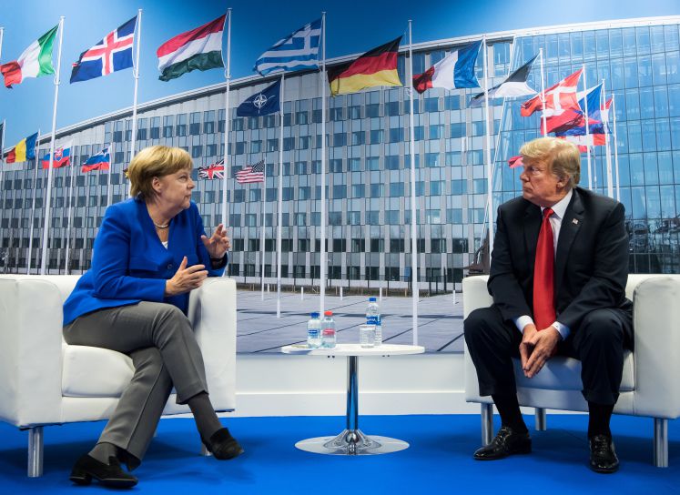 Angela Merkel und Donald Trump