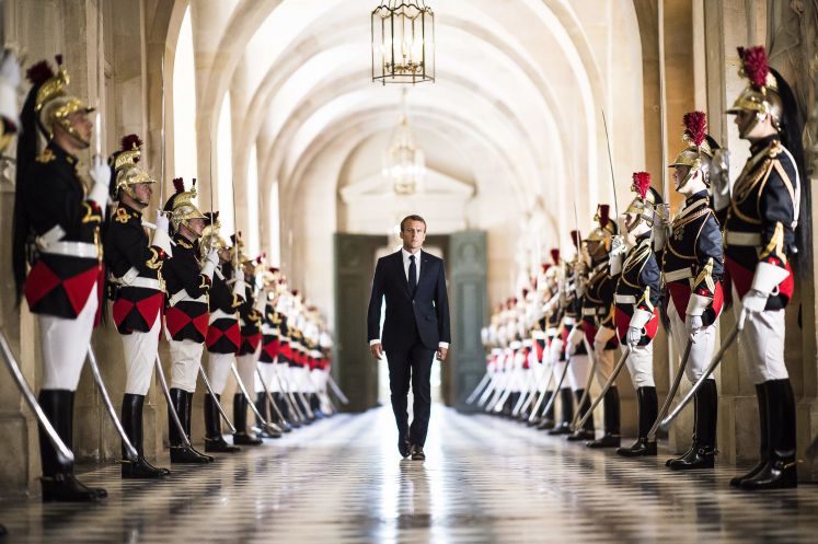 Emmanuel Macron in Versailles