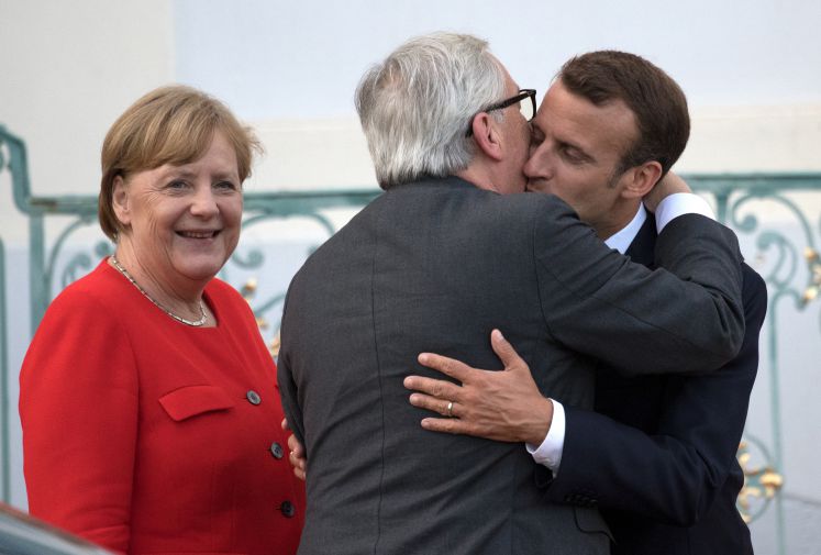 Merkel, Juncker und Macron