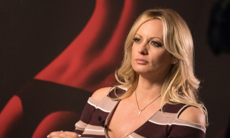 Stormy Daniels auf der Erotik-Messe "Venus" in Berlin