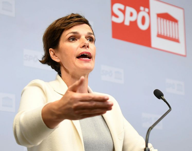 SPÖ-Parteichefin Pamela Rendi-Wagner am Donnerstag, 18. Oktober 2018, während einer PK anl. einer Sitzung des SPÖ-Präsidiums in Wien