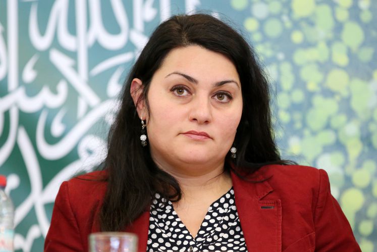 Die Islamwissenschaftlerin Lamya Kaddor nimmt am 15.01.2017 im Islamischen Zentrum in Hamburg an einer Konferenz der SCHURA, Rat der Islamischen Gemeinschaften Hamburg, teil. "Islamfeindlichkeit und Rechtspopulismus als Herausforderung für Islam und Demokratie in Europa" ist das Thema der 7. Konferenz der SCHURA.