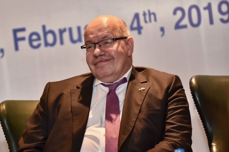 04.02.2019, Ägypten, Cairo: Peter Altmaier (CDU), Bundesminister für Wirtschaft und Energie, nimmt am 5. ägyptisch-deutschen Wirtschaftsforums teil.