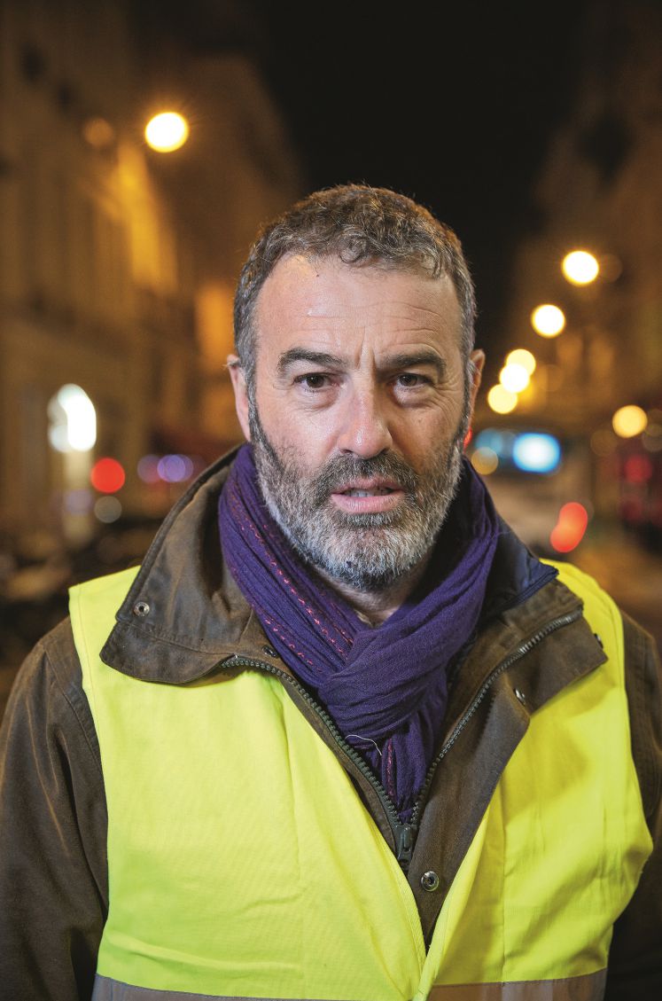 Christophe Chalencin in gelber Weste