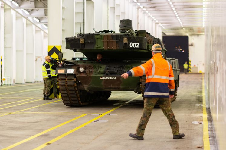 Ein Leopard 2-Panzer der Bundeswehr