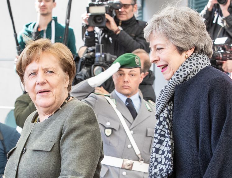 Bundeskanzlerin Angela Merkel empfängt Großbritanniens Premierministerin Theresa May in Berlin 
