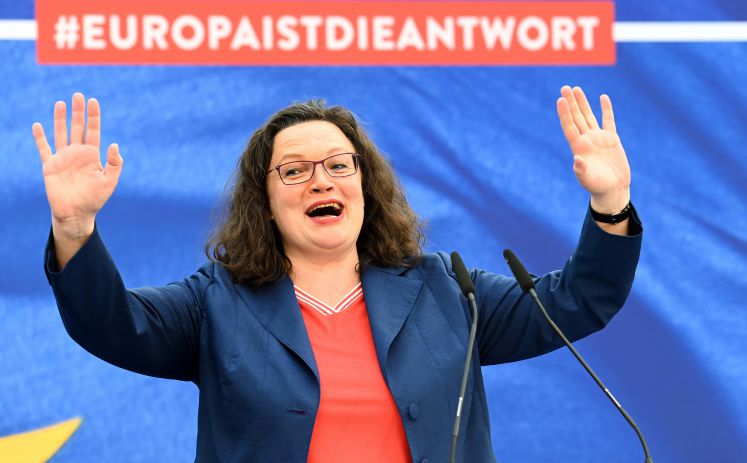 Andrea Nahles in Bremen